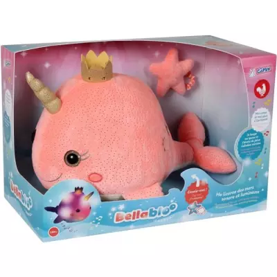 Peluche musicale et lumineuse GIPSY - BellaBloo Le Narval 35 cm