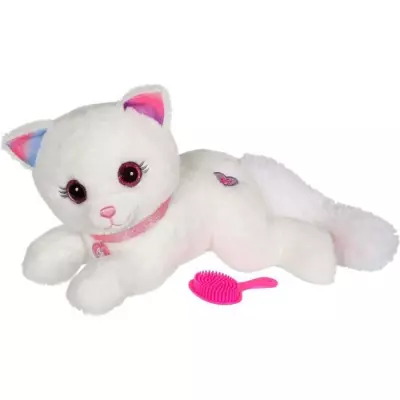 Peluche Interactive Chat Illuminée avec Mélodies - 30 cm