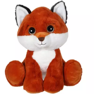 Peluche renard GIPSY - Puppy Eyes Pets 40 cm - Marron - Idéal pour les Enfants !