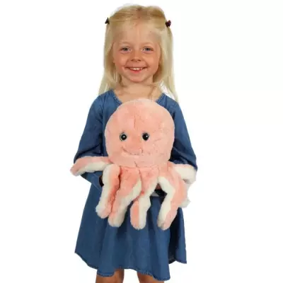 Peluche Pieuvre GIPSY TOYS Rose 32 cm - Douceur et Originalité!