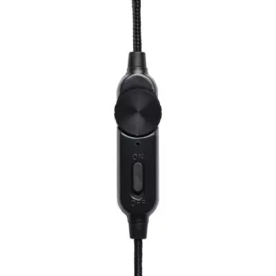 Casque Gamer Filaire The G-Lab KORP CARBON - Microphone Détachable - Noir