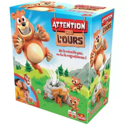 Amusez-vous avec Attention à l'ours ! Jeu de plateau - GOLIATH