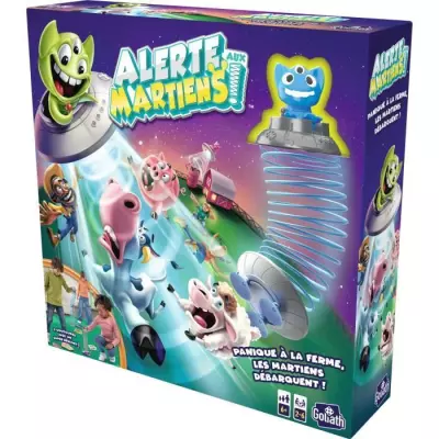 Jeux de société Goliath - Alerte aux Martiens : Enlève les animaux et marque des points!