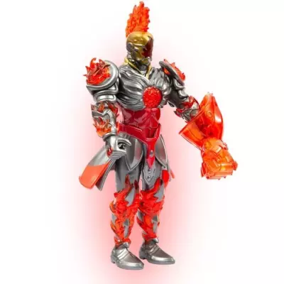 Figurine articulée Gormiti 27 cm avec arme - Modèle Feu