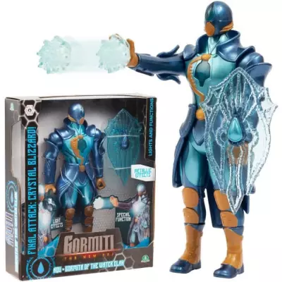 Figurine articulée GORMITI - Attaque lumineuse Eau - 27 cm