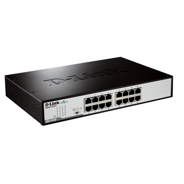 Switch D-Link DGS-1016D/B 32 Gbps