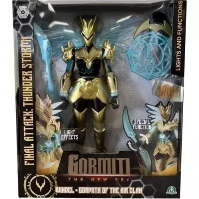 Figurine articulée Gormiti Windel avec attaque lumineuse Air - 27 cm