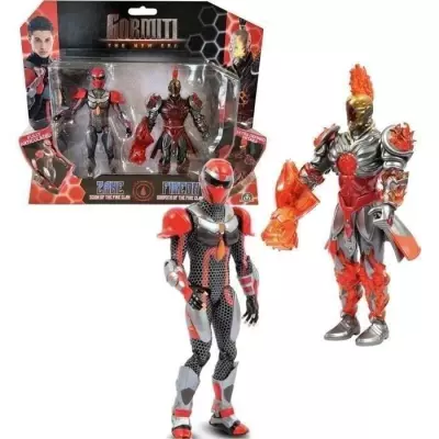 Figurines GORMITI - Zane et Fireon - Coffret de 15 cm - Dès 4 ans