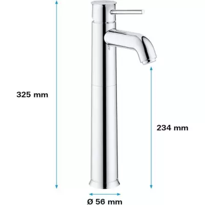 Mitigeur monocommande Lavabo Taille XL GROHE Start Classic Chromé 