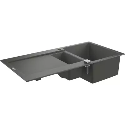 Évier de cuisine composite GROHE K500 1000x500 mm noir