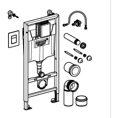Pack WC 3 en 1 GROHE - Hauteur installation 1,13m