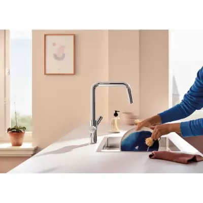 Robinetterie de cuisine GROHE Blue Pure Start - Chrome - Bec haut - Rotation 150°