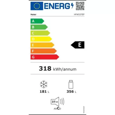 Réfrigérateur Multi-Portes Haier - HFW537EP - 537 L - Gris