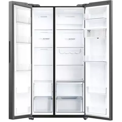 Réfrigérateur américain Haier 601L Inox - Distributeur d'eau