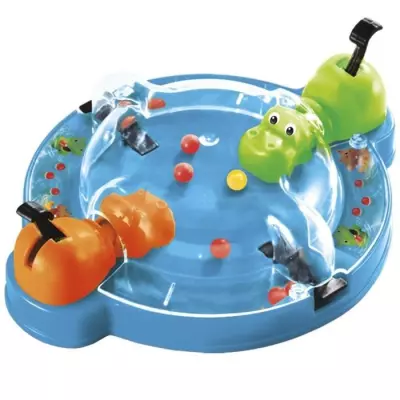 Hippos Gloutons Voyage: Jeu de société compact pour les petits voyagistes