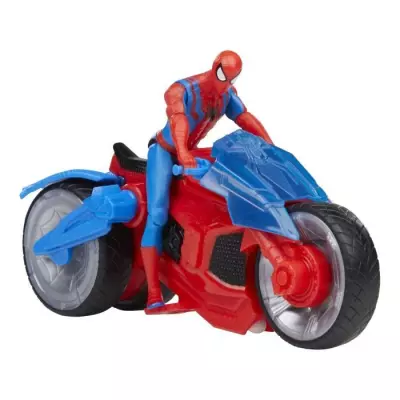 Figurine Spiderman ArachnoMoto : Action épique Marvel, 4 ans