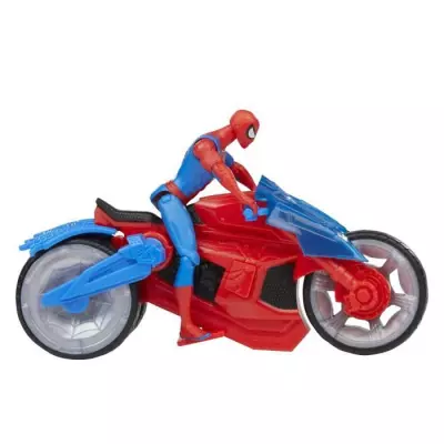 Figurine Spiderman ArachnoMoto : Action épique Marvel, 4 ans