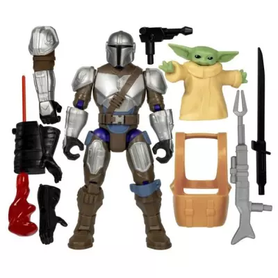 Figurine Deluxe Mandalorien et Grogu à personnaliser - Star Wars
