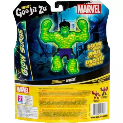 Figurine lumineuse et extensible Hulk Glow Surge 11cm - HERoeS OF GOO JIT ZU - MARVEL