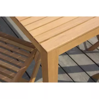 Ensemble repas de jardin 6 personnes en bois Eucalyptus FSC