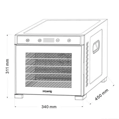 Déshydrateur H.Koenig DSY900 - Compact et Performant