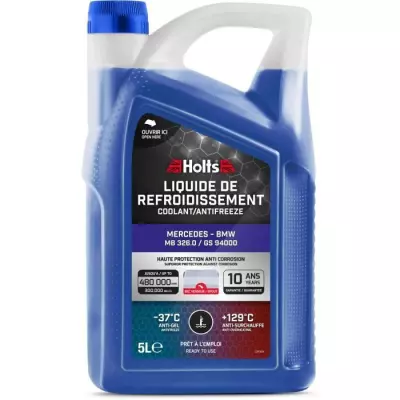 Liquide de Refroidissement HOLTS - Dédié Mercedes / BMW - 5L