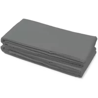 Drap plat HOME LINGE PASSION - 180x290 cm - 1 personne - Anthracite