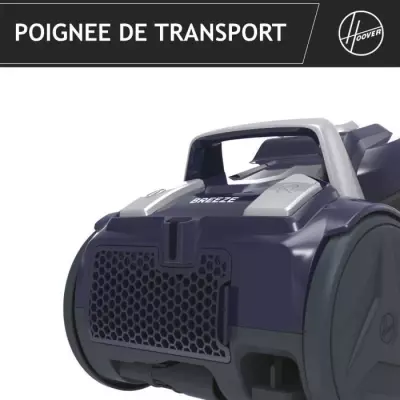 Aspirateur Traineau Sans Sac - HOOVER BR21HM : Puissant et Facilement Réparable