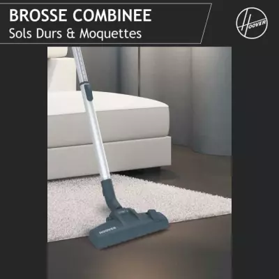 Aspirateur Traineau Sans Sac - HOOVER BR21HM : Puissant et Facilement Réparable