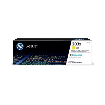 HP LaserJet Cartouche de toner grande capacité jaune authentique 203X pour