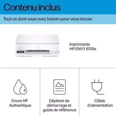 HP ENVY 6110e Wireless All-in-One Couleur Imprimante, Instant Ink Impression photo
