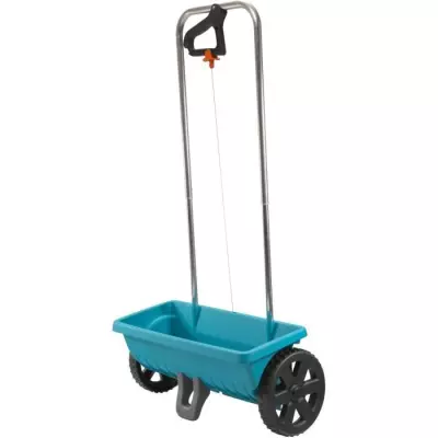 Épandeur à engrais sur roues GARDENA 12,5L - Surface 400m² max