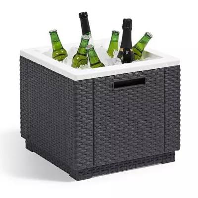 Table basse de jardin Keter Glaciere Ice Cube Graphite - 405981