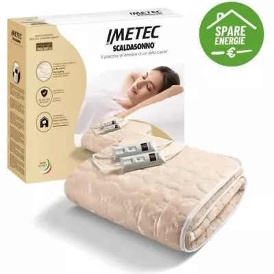 Surmatelas Chauffant Imetec - Double Lit 150x137cm - 2 Commandes - Lavable