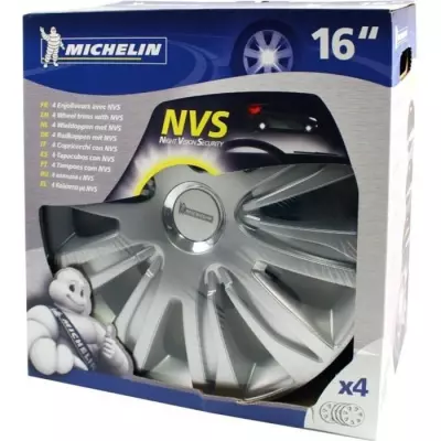 Ensemble de 4 enjoliveurs 16 Chromé pour une touche élégante