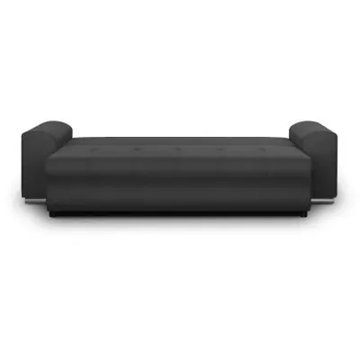 Canapé convertible avec coffre de rangement 3 places - INDIAN - Gris foncé - L250cm