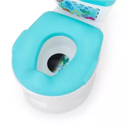 Toilette pour bébé avec réducteur et chasse d'eau musicale