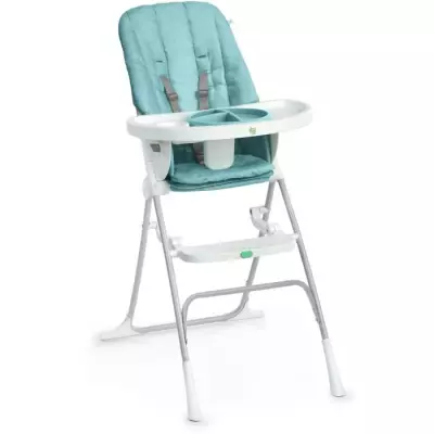 Chaise haute compacte INGENUITY Sun Valley bleu - Pliage à plat