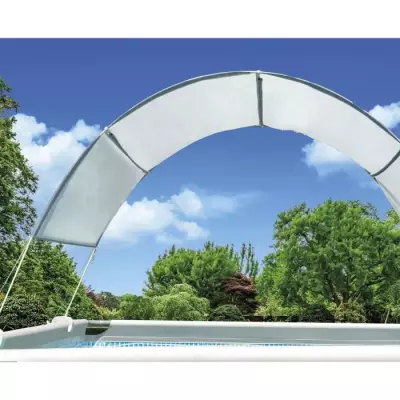 Voile d'ombrage INTEX pour piscine hors sol - Anti-UV - 300 x 185 cm