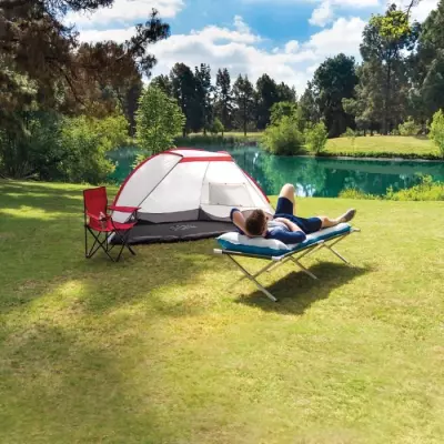 Matelas de camping gonflable 1 place Intex - Compact et confortable