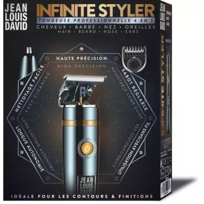 Tondeuse multi-fonctions JEAN LOUIS DAVID - Infinite Styler - Précision ultime - Batterie Lithium Ion
