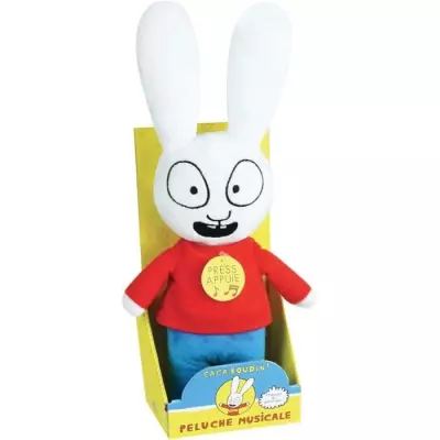 Peluche musicale Simon générique 30 cm - Ca c'est Simon caca boudin