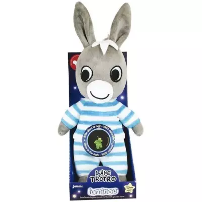 Peluche lumineuse naturelle TROTRO 25 cm - Sans pile