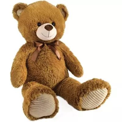 Ours en Peluche Marron 100 cm - PLANET PLUCH - Douceur XXL
