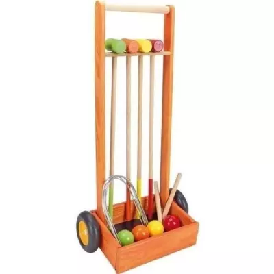 Jeu de croquet en bois pour enfants - JEUJURA - 4 joueurs