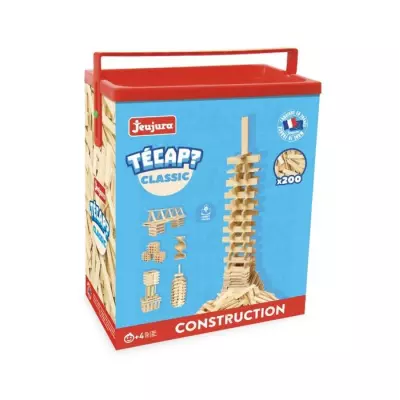 Un jeu de construction classique en bois - Made in France