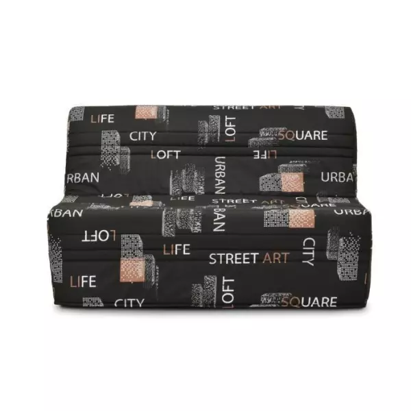 Banquette BZ - Tissu Noir - L143 x P97 x H89 cm - Joe