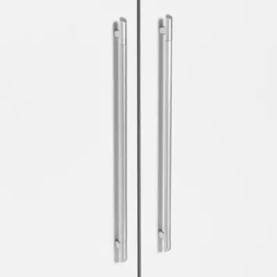 Armoire 4 portes battantes + 6 tiroirs chêne et blanc - Jupiter
