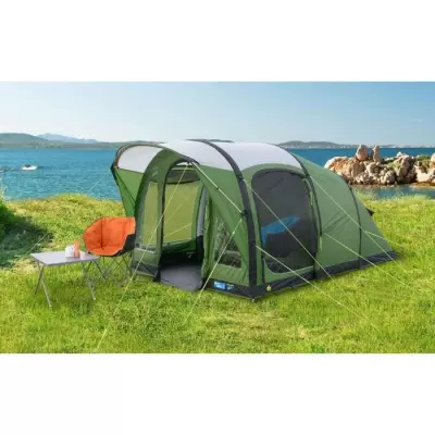 Tente de camping gonflable KAMPA Brean 3 AIR - 3 places - Vert et noir