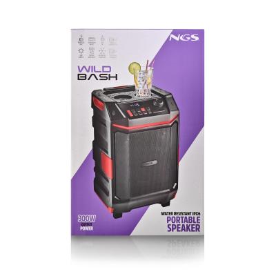 NGS WILD BASH Enceinte portable stéréo Noir 50 W